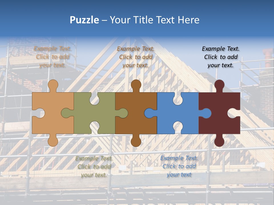 House Roof Construction PowerPoint Template
