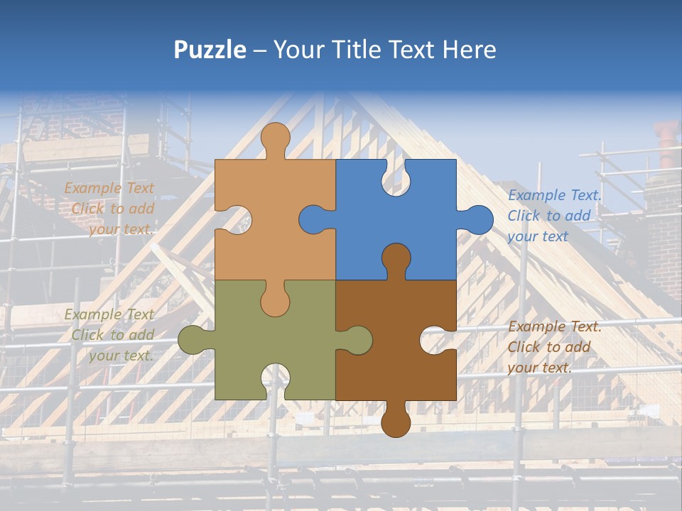 House Roof Construction PowerPoint Template