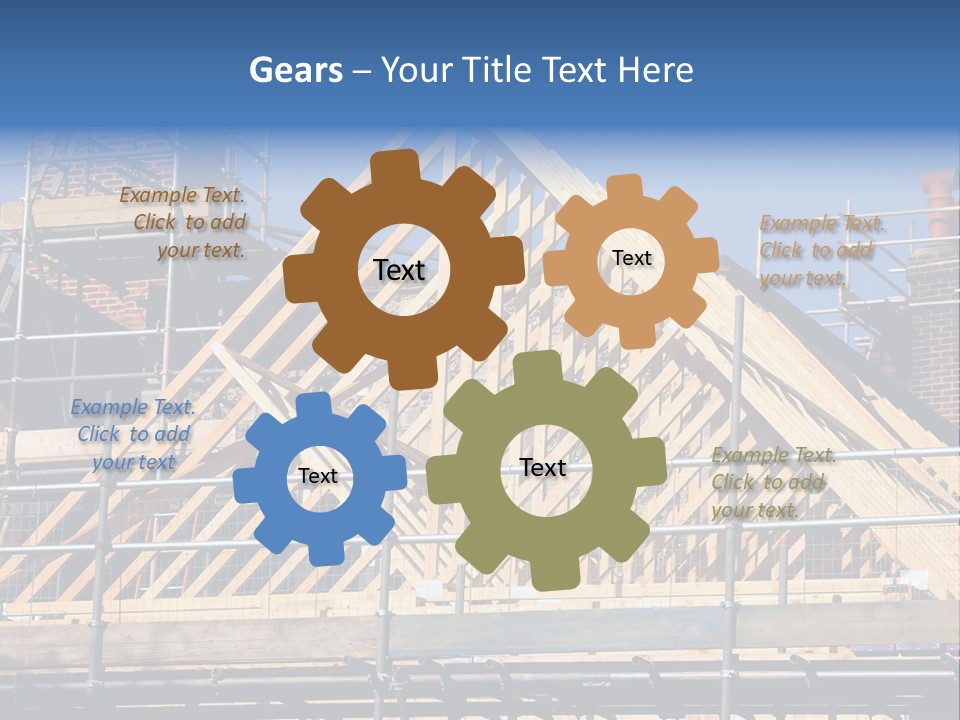 House Roof Construction PowerPoint Template