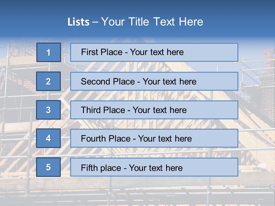 House Roof Construction PowerPoint Template