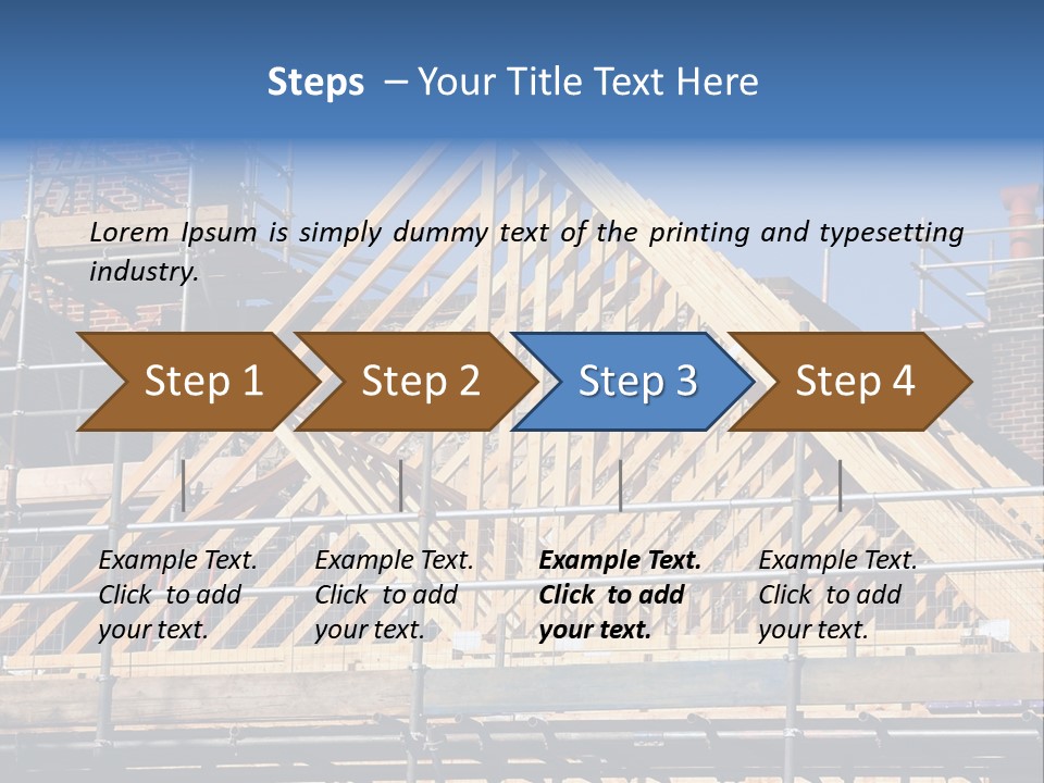 House Roof Construction PowerPoint Template