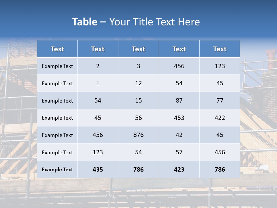 House Roof Construction PowerPoint Template