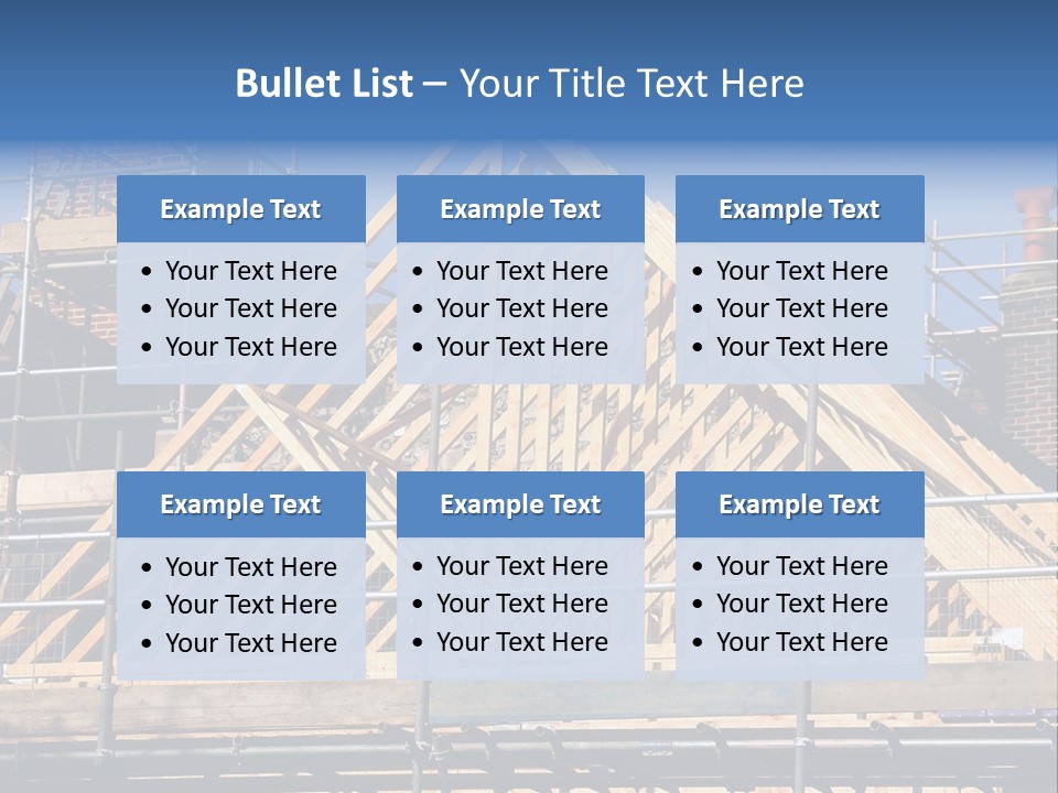 House Roof Construction PowerPoint Template