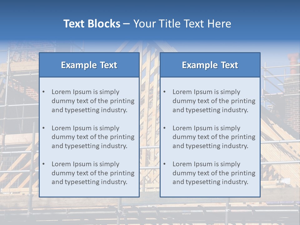House Roof Construction PowerPoint Template