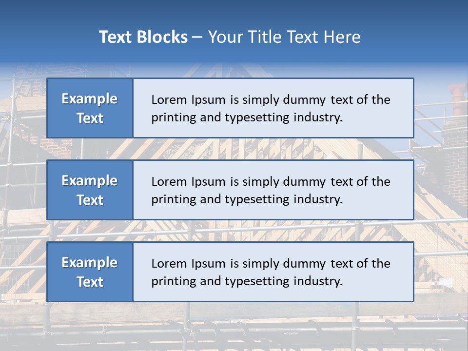 House Roof Construction PowerPoint Template