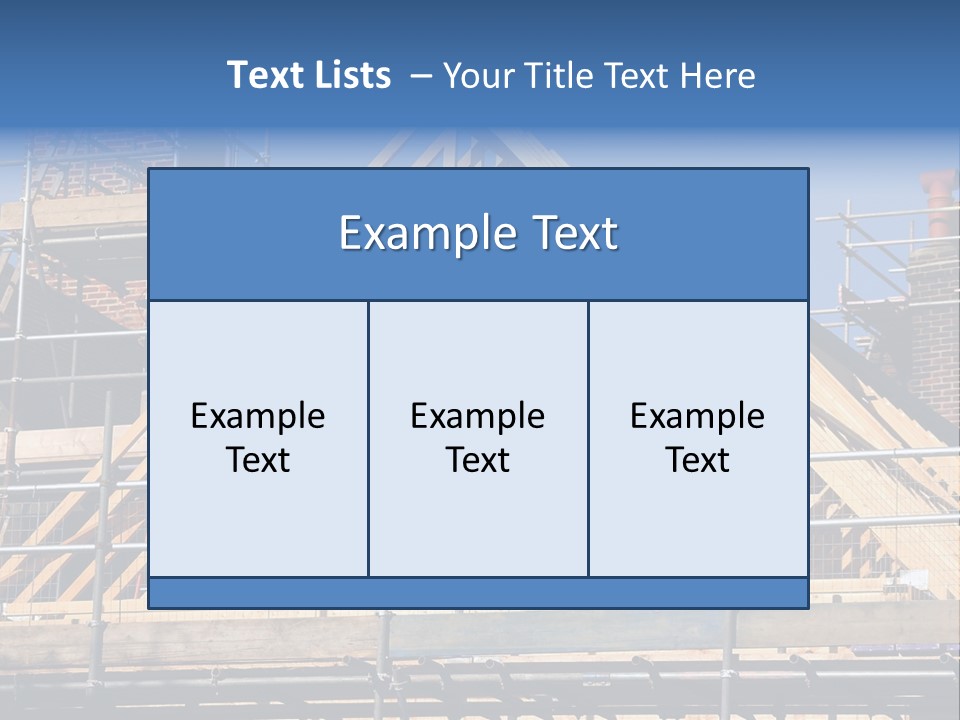 House Roof Construction PowerPoint Template