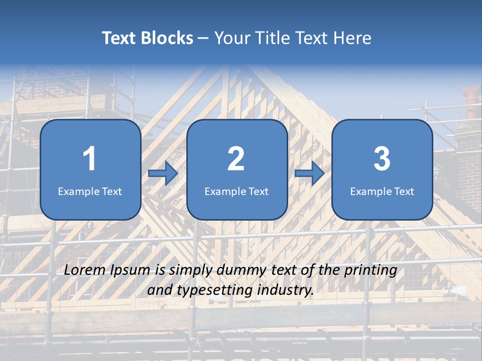House Roof Construction PowerPoint Template