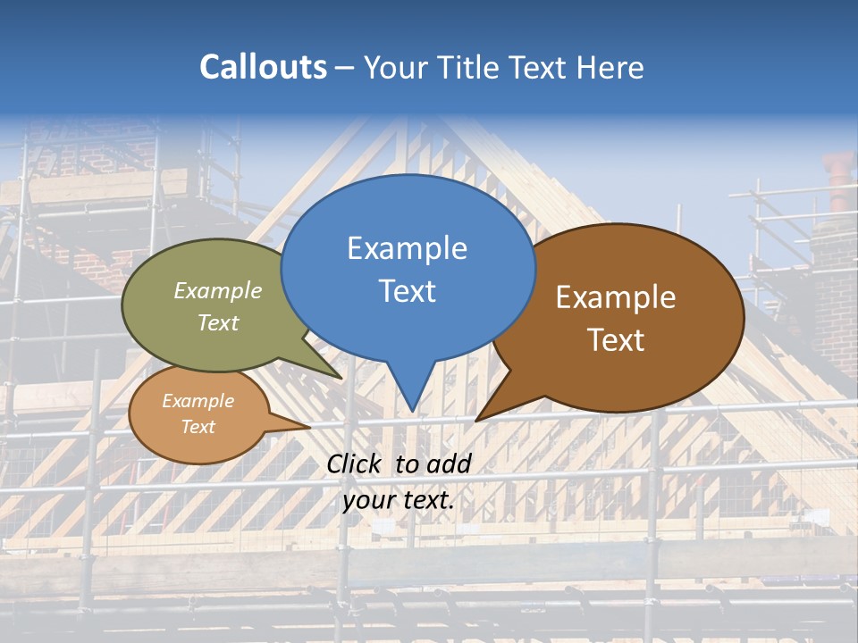 House Roof Construction PowerPoint Template