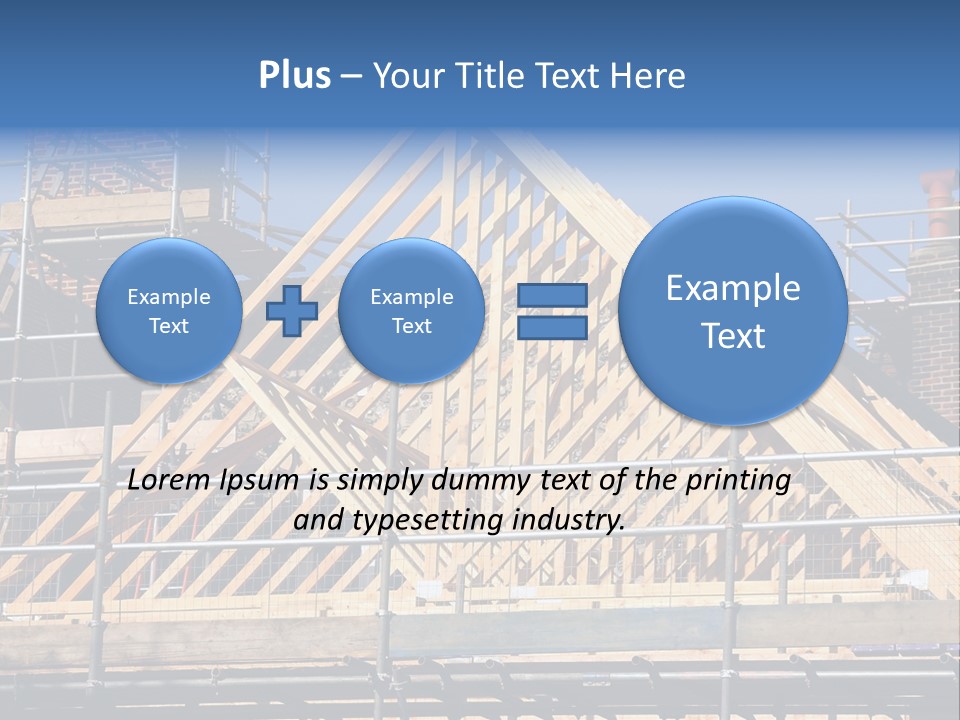 House Roof Construction PowerPoint Template