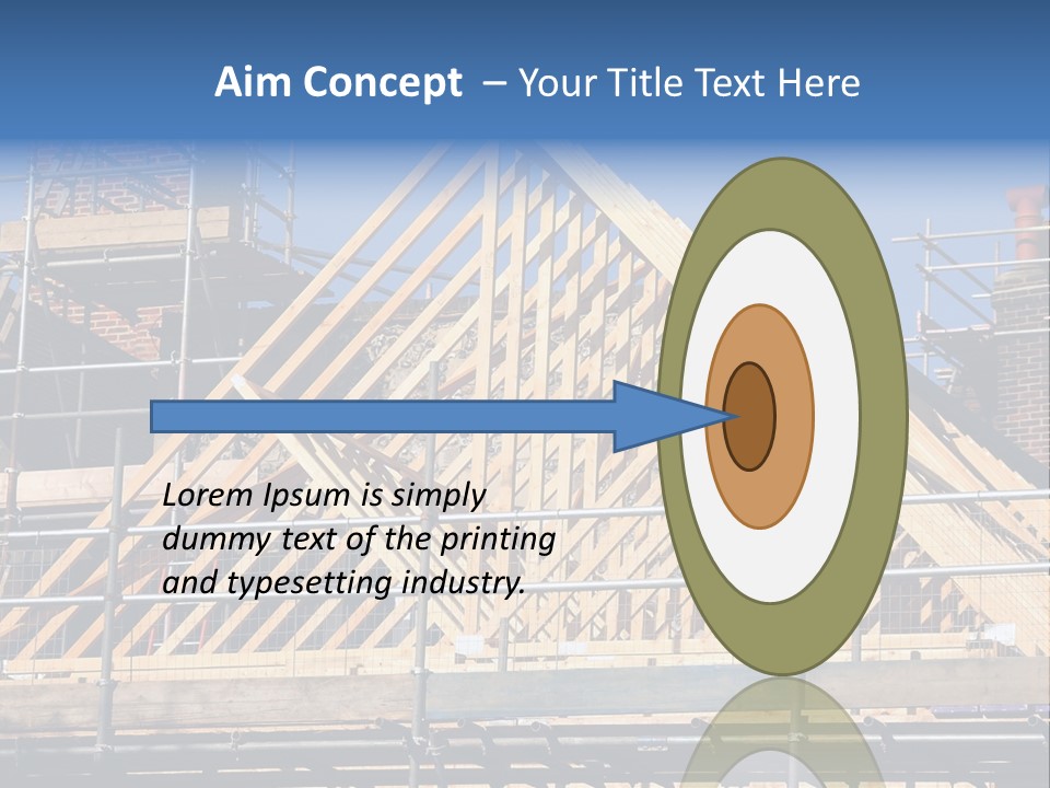 House Roof Construction PowerPoint Template