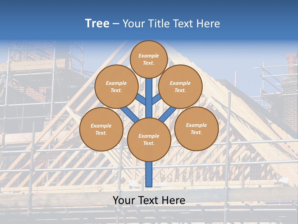 House Roof Construction PowerPoint Template