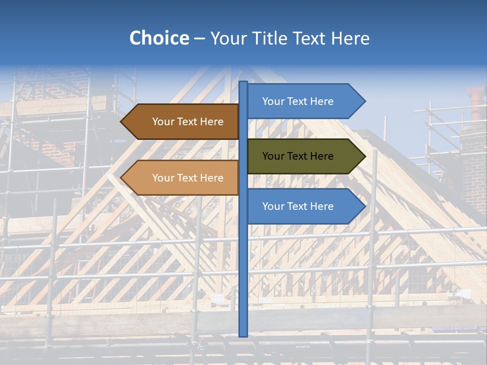 House Roof Construction PowerPoint Template