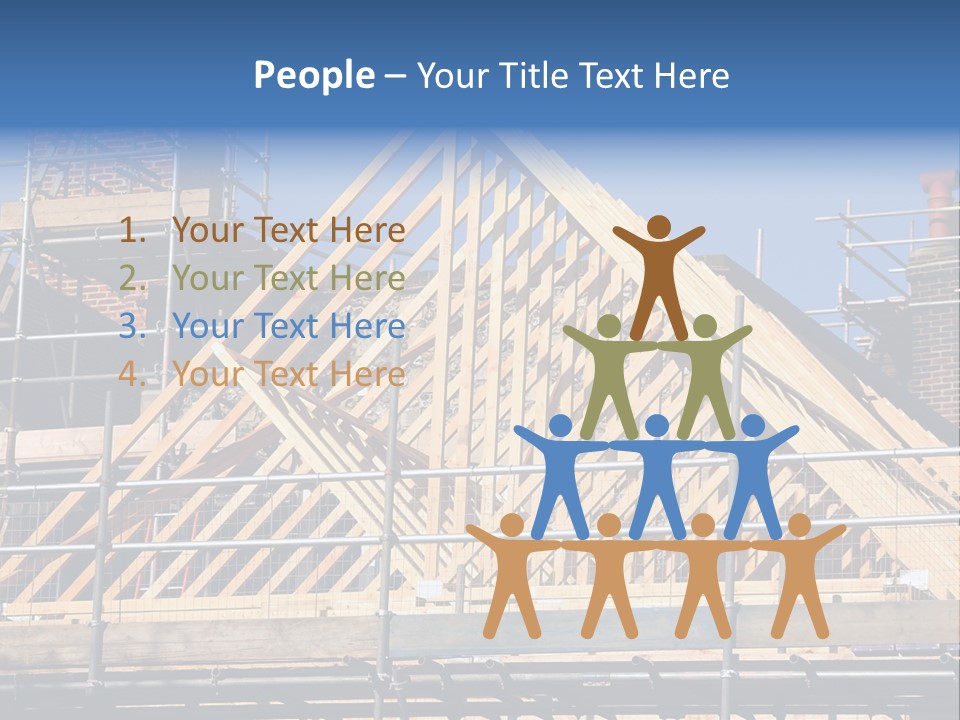 House Roof Construction PowerPoint Template