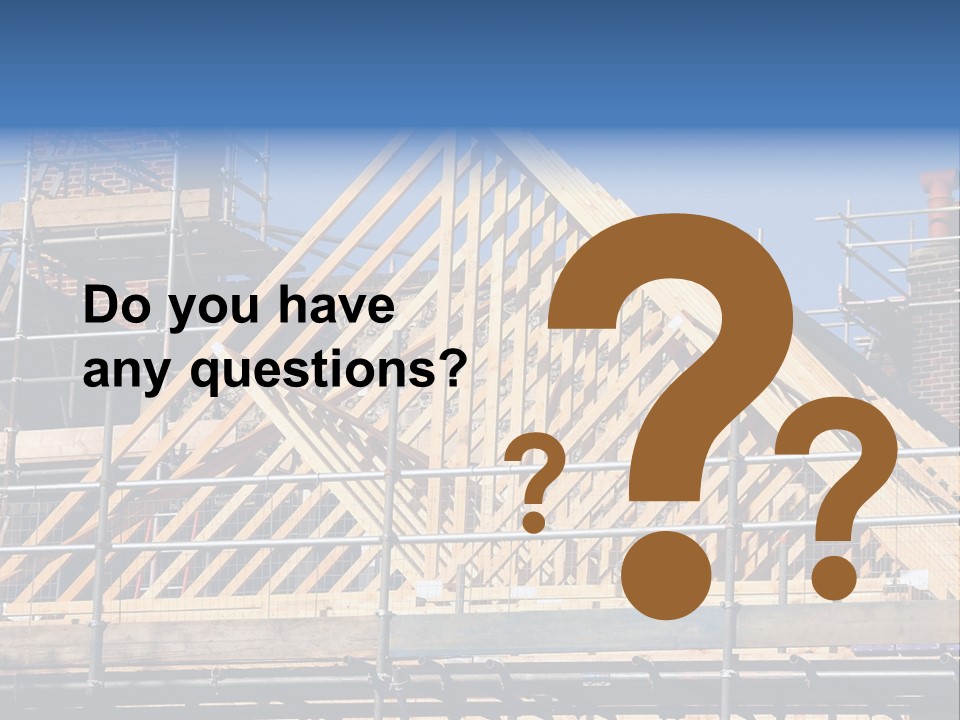 House Roof Construction PowerPoint Template