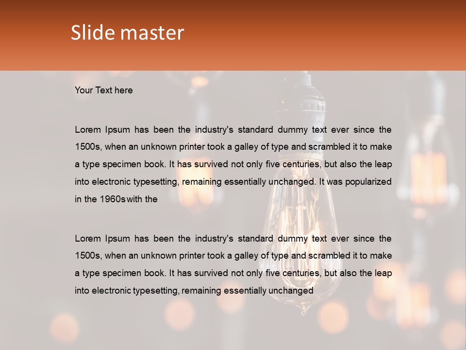 Interior Lamps PowerPoint Template