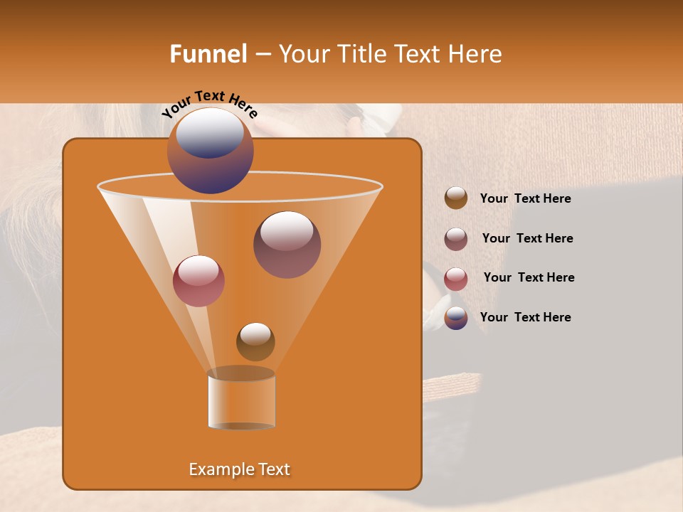 Schoolgirl At Laptop PowerPoint Template