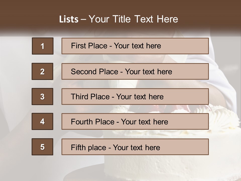 Cake Preparation PowerPoint Template