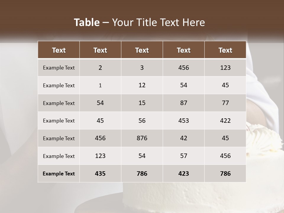 Cake Preparation PowerPoint Template
