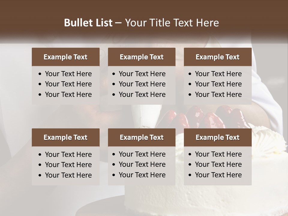 Cake Preparation PowerPoint Template