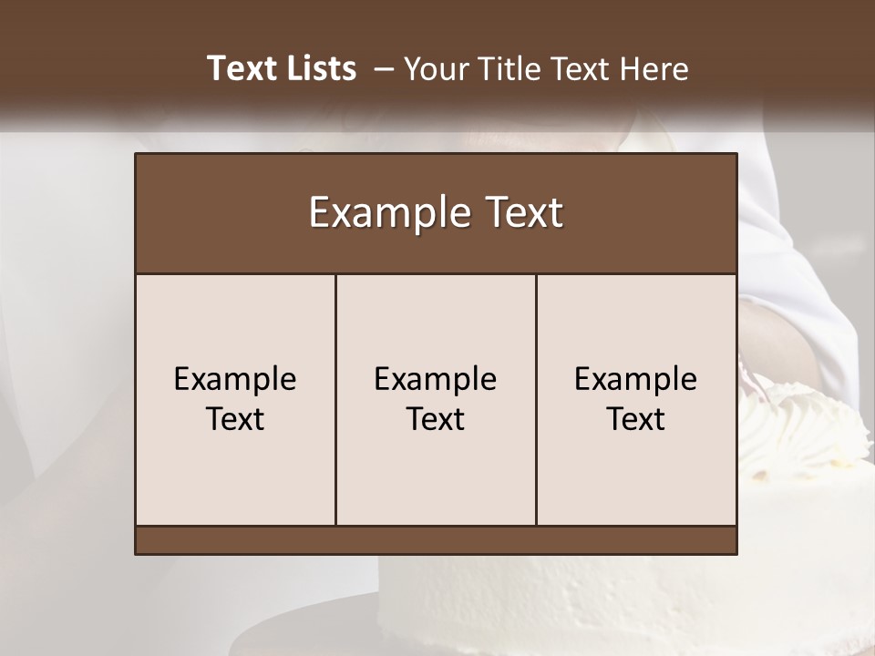 Cake Preparation PowerPoint Template