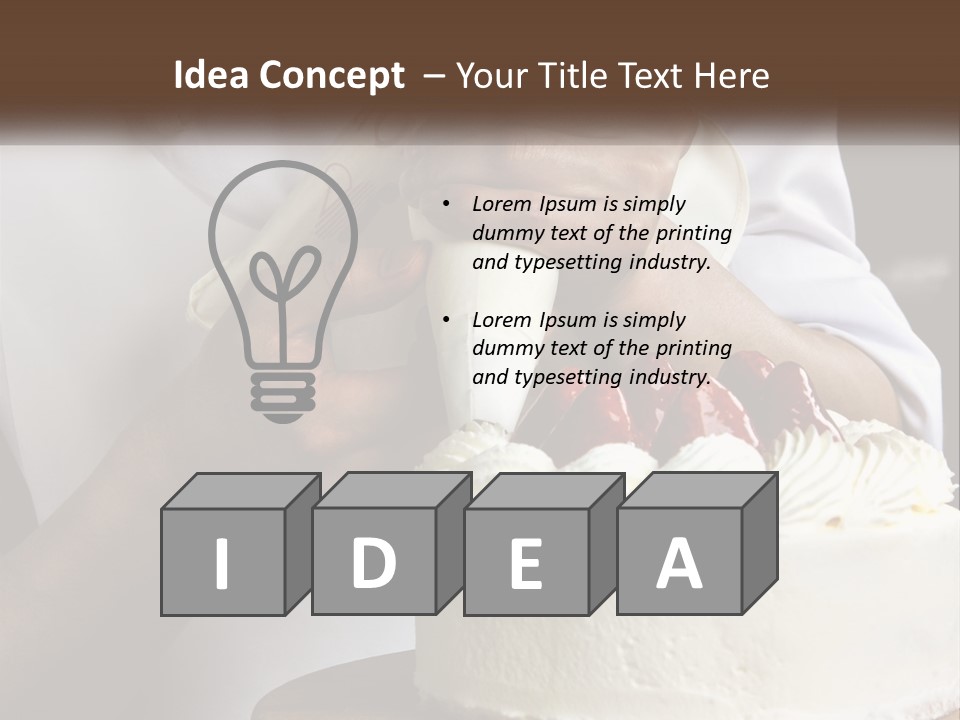 Cake Preparation PowerPoint Template