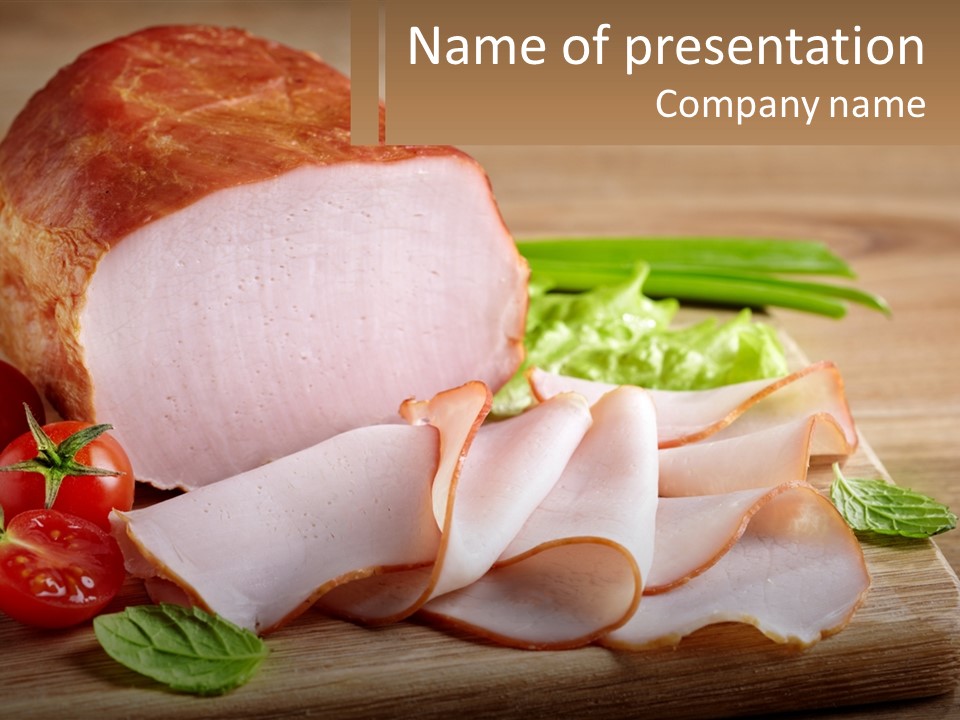 Bacon Cutting PowerPoint Template