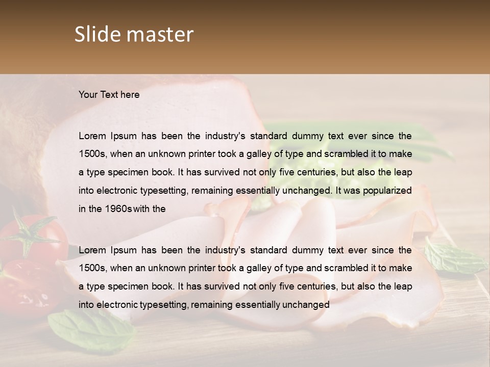 Bacon Cutting PowerPoint Template
