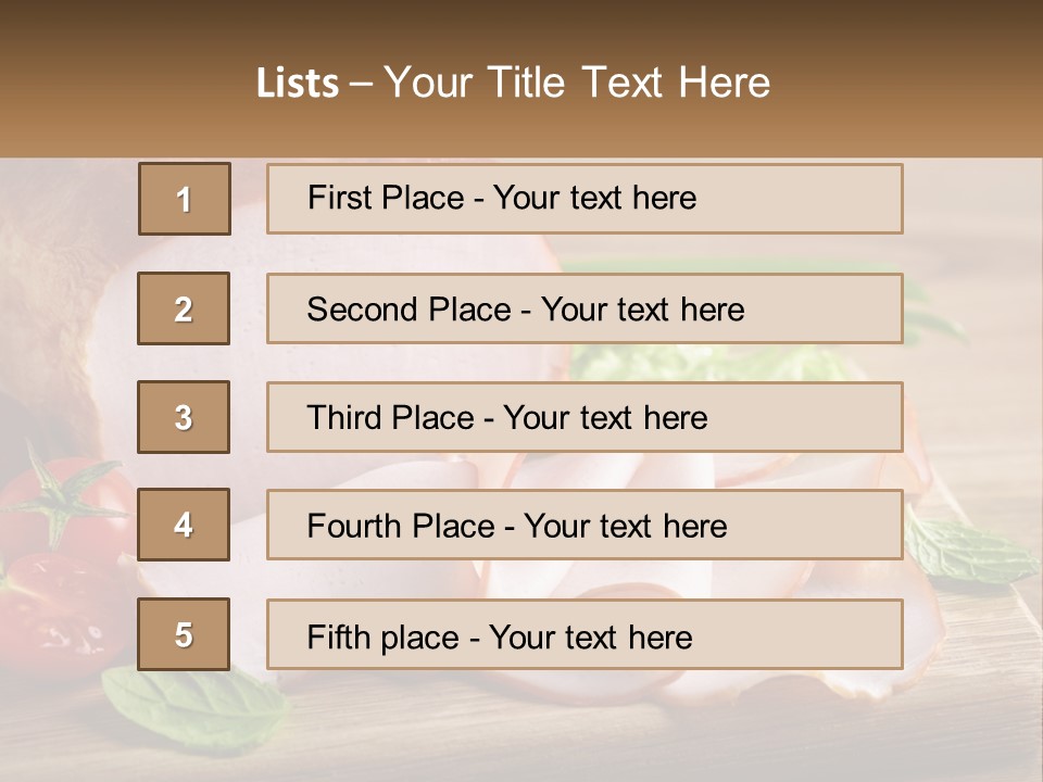 Bacon Cutting PowerPoint Template