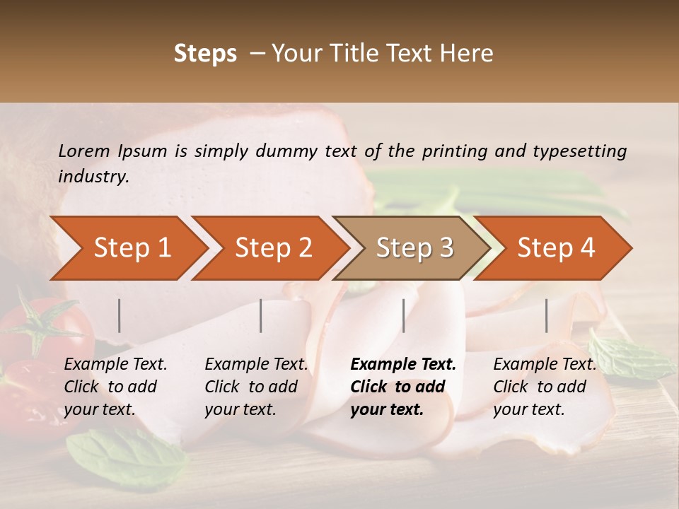 Bacon Cutting PowerPoint Template