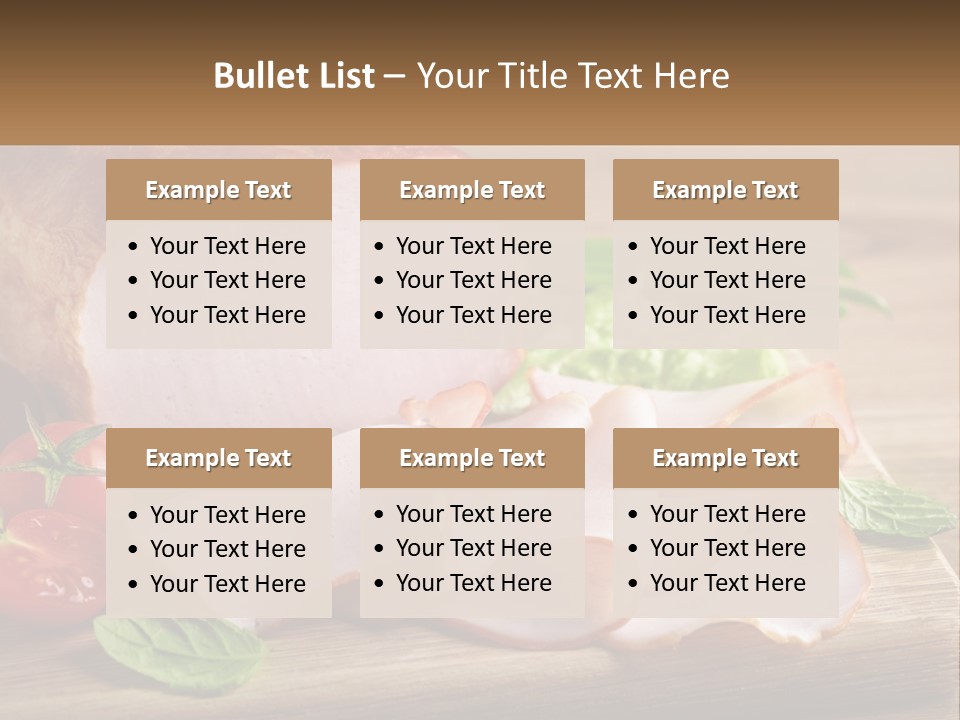 Bacon Cutting PowerPoint Template
