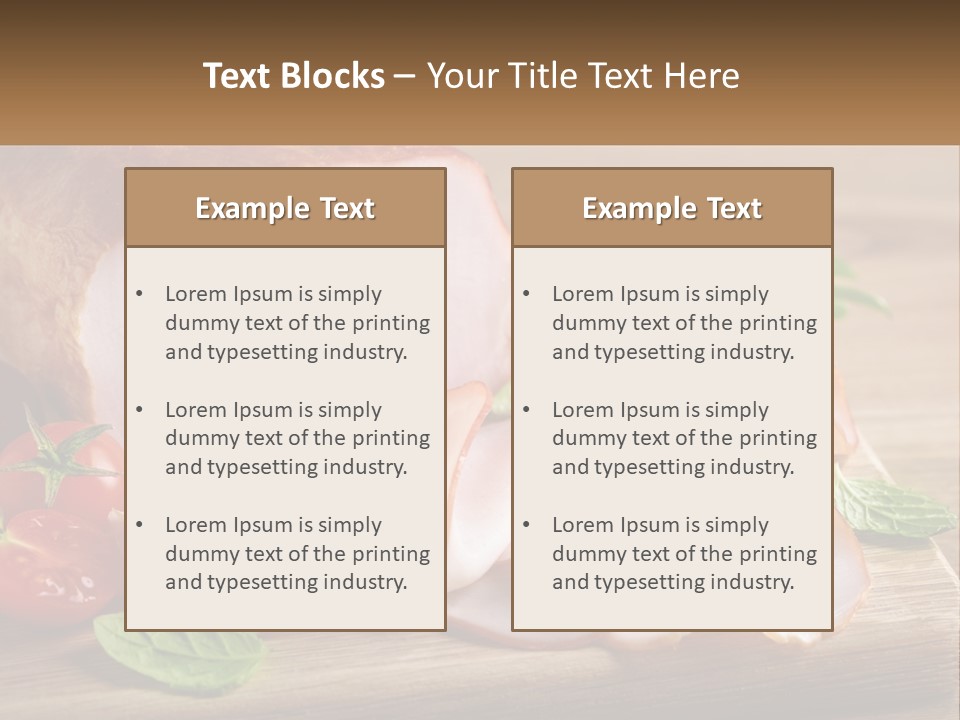 Bacon Cutting PowerPoint Template