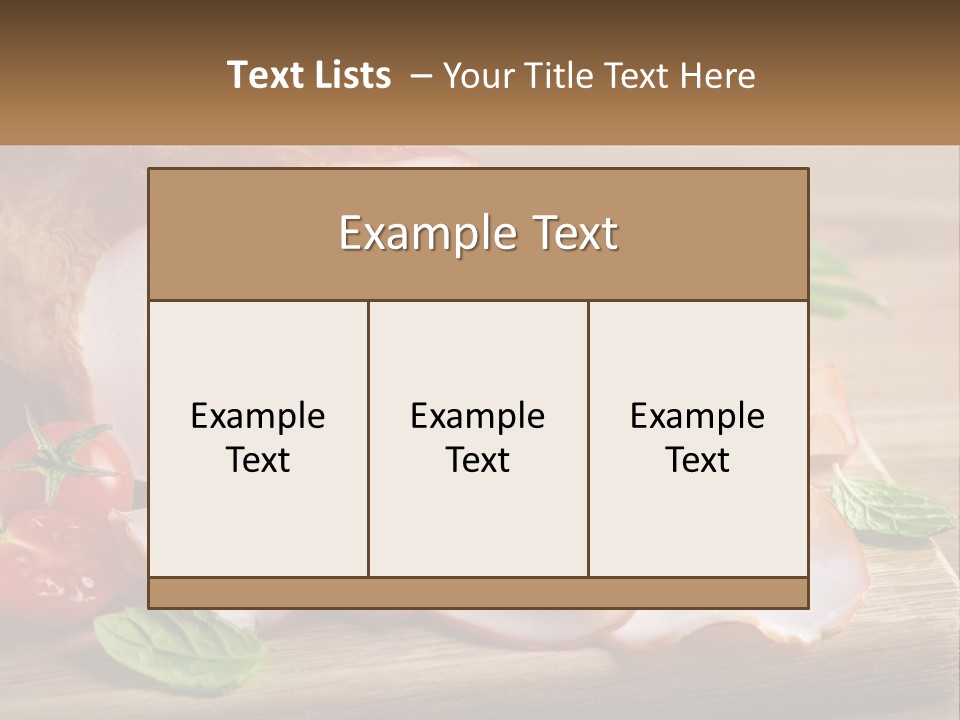 Bacon Cutting PowerPoint Template