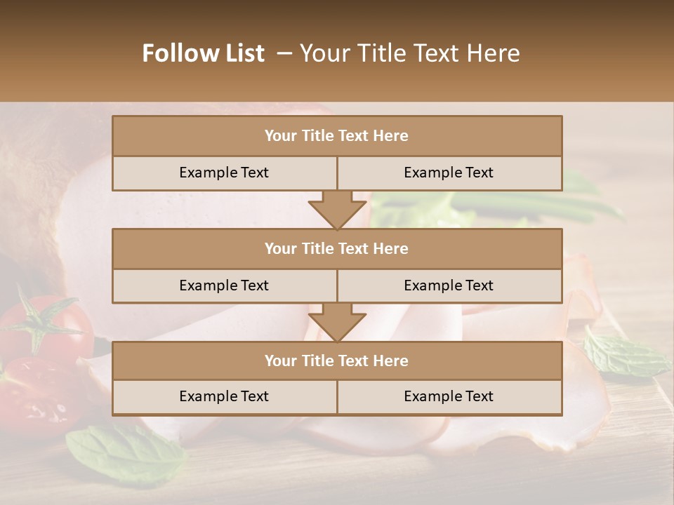 Bacon Cutting PowerPoint Template