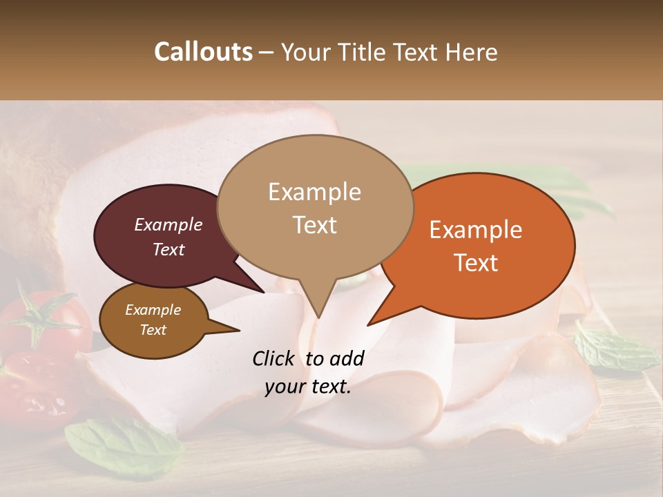 Bacon Cutting PowerPoint Template