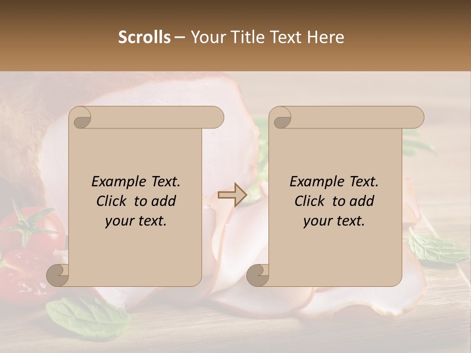 Bacon Cutting PowerPoint Template