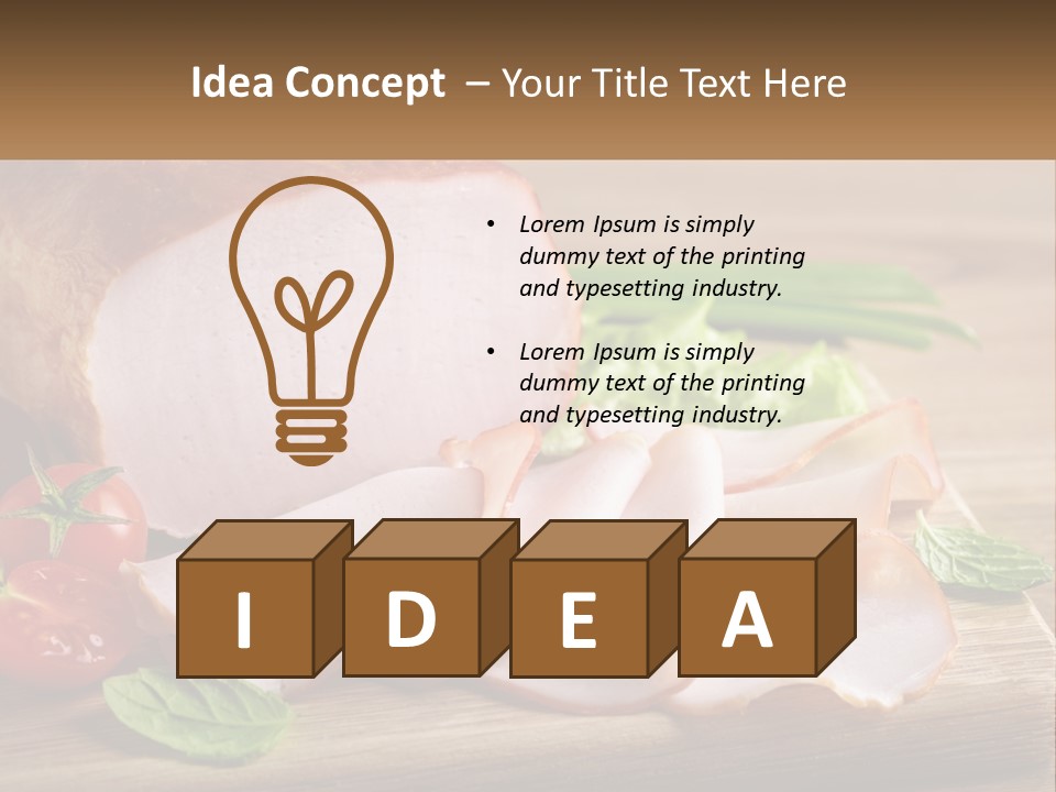 Bacon Cutting PowerPoint Template