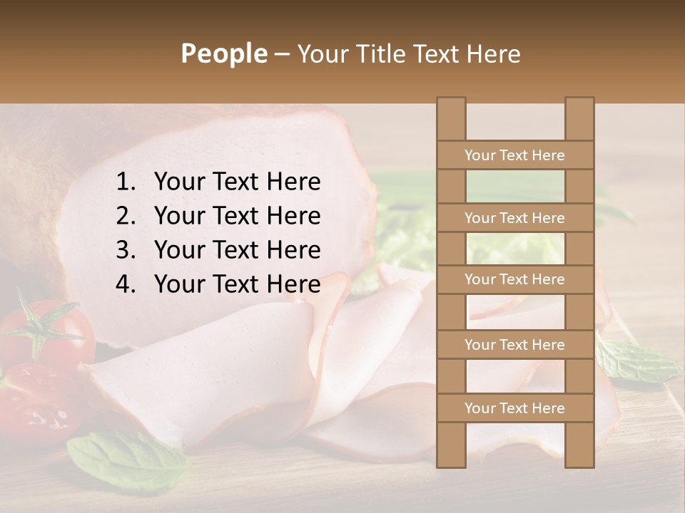 Bacon Cutting PowerPoint Template