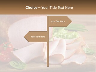 Bacon Cutting PowerPoint Template