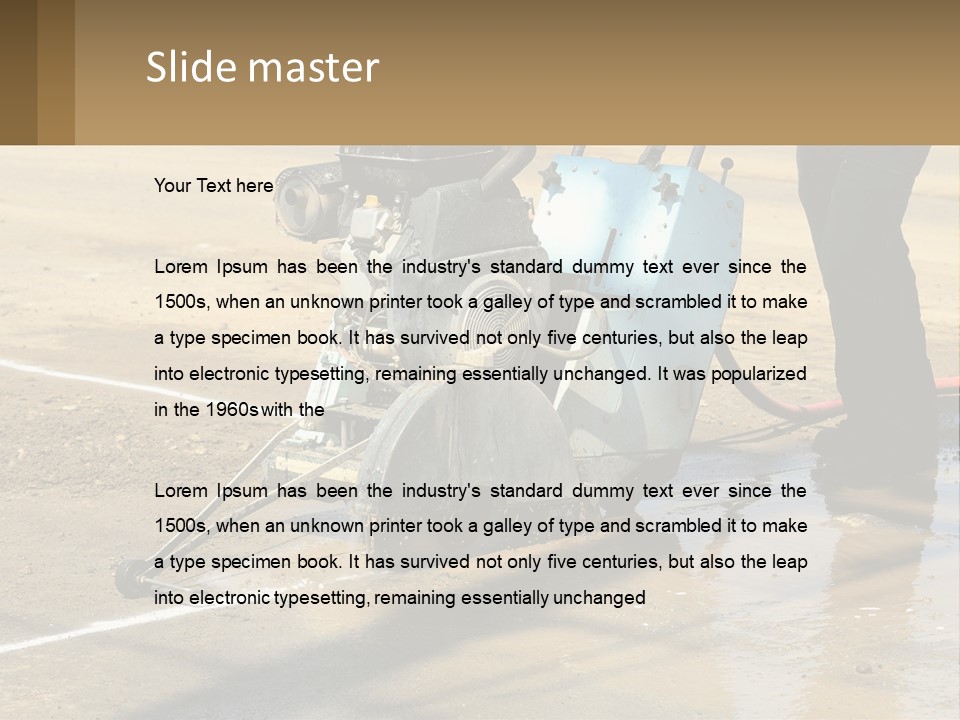 Road Repair PowerPoint Template