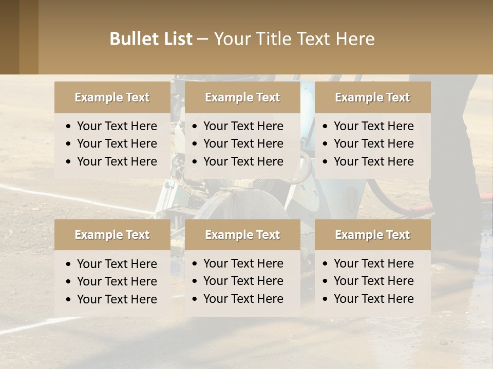 Road Repair PowerPoint Template