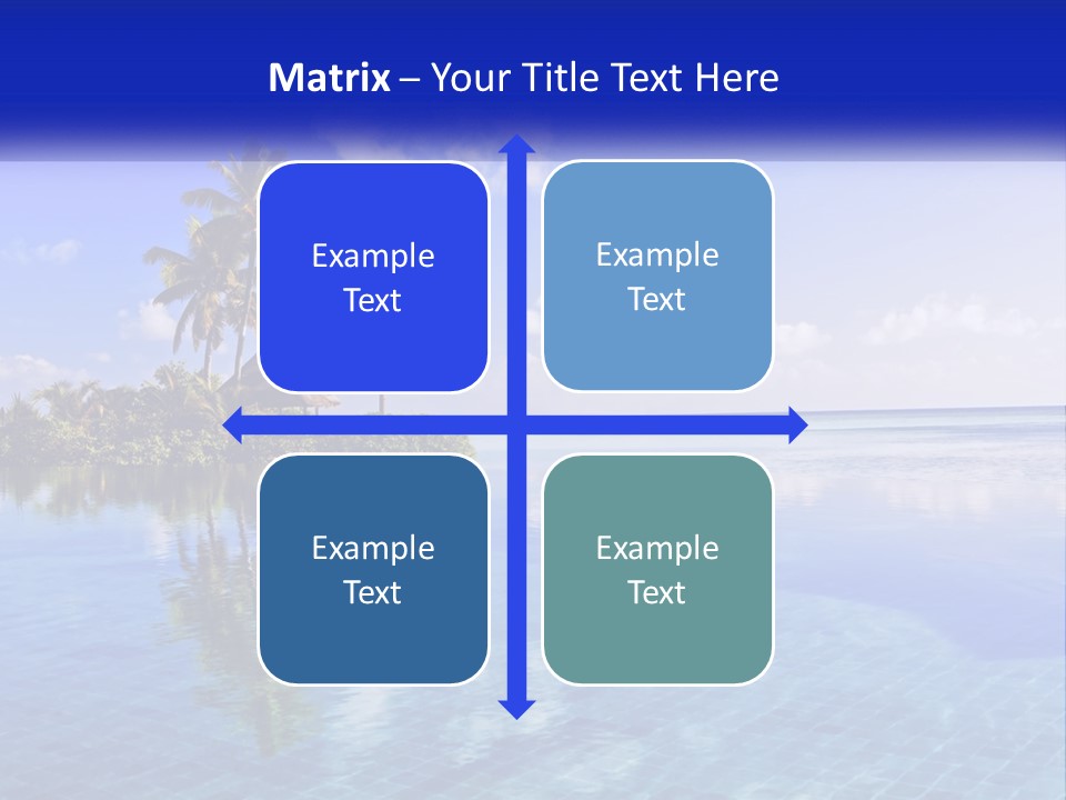 An Island In The Middle Of The Ocean PowerPoint Template