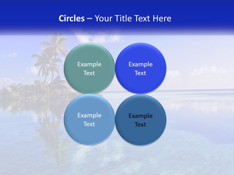 An Island In The Middle Of The Ocean PowerPoint Template