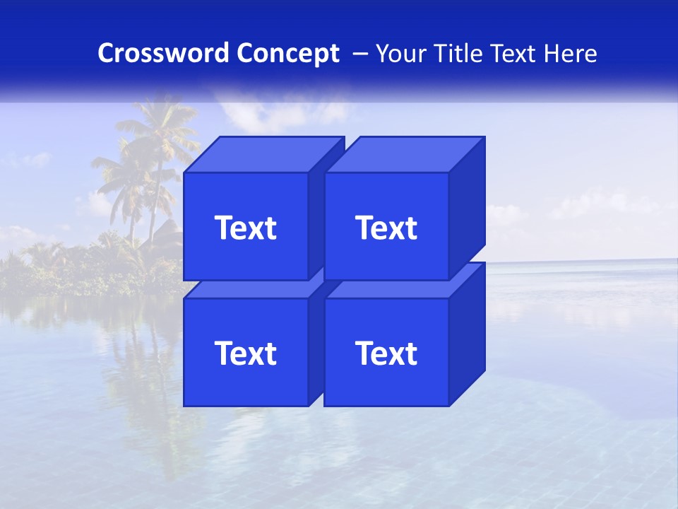 An Island In The Middle Of The Ocean PowerPoint Template