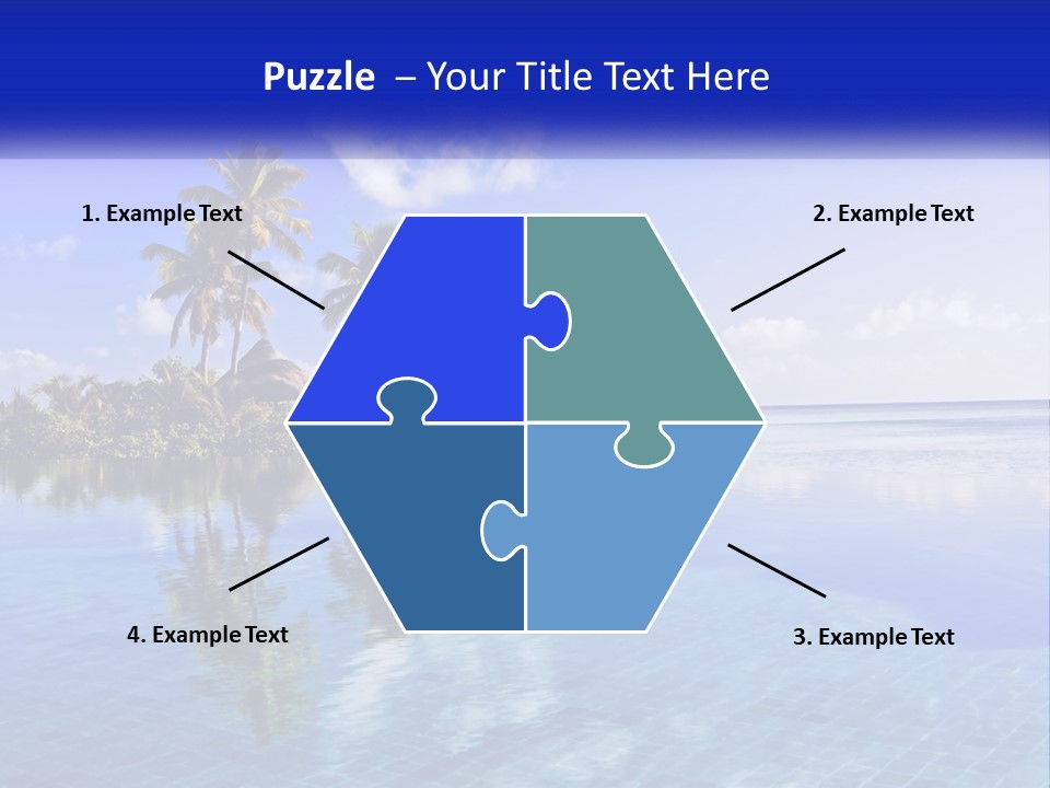 An Island In The Middle Of The Ocean PowerPoint Template