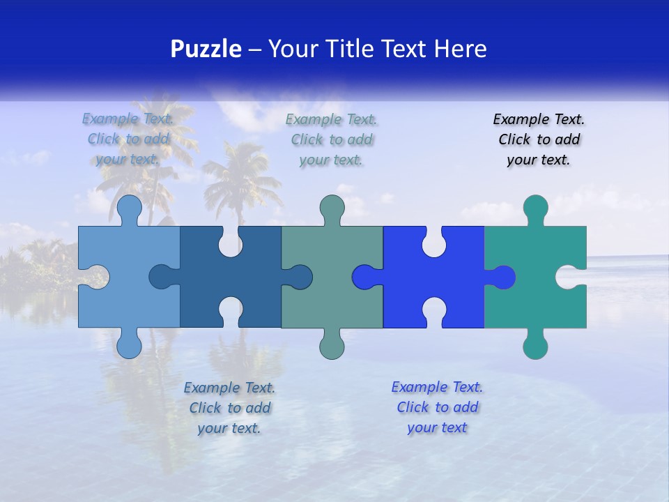 An Island In The Middle Of The Ocean PowerPoint Template