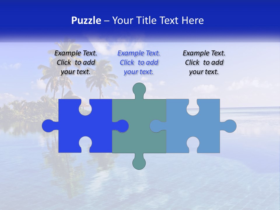 An Island In The Middle Of The Ocean PowerPoint Template