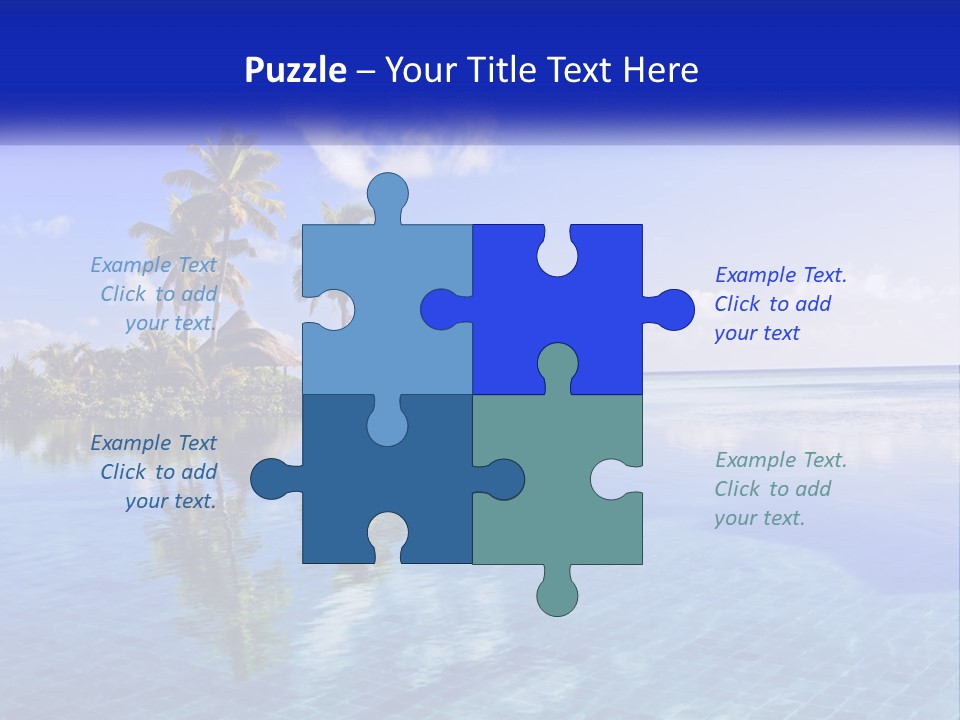 An Island In The Middle Of The Ocean PowerPoint Template