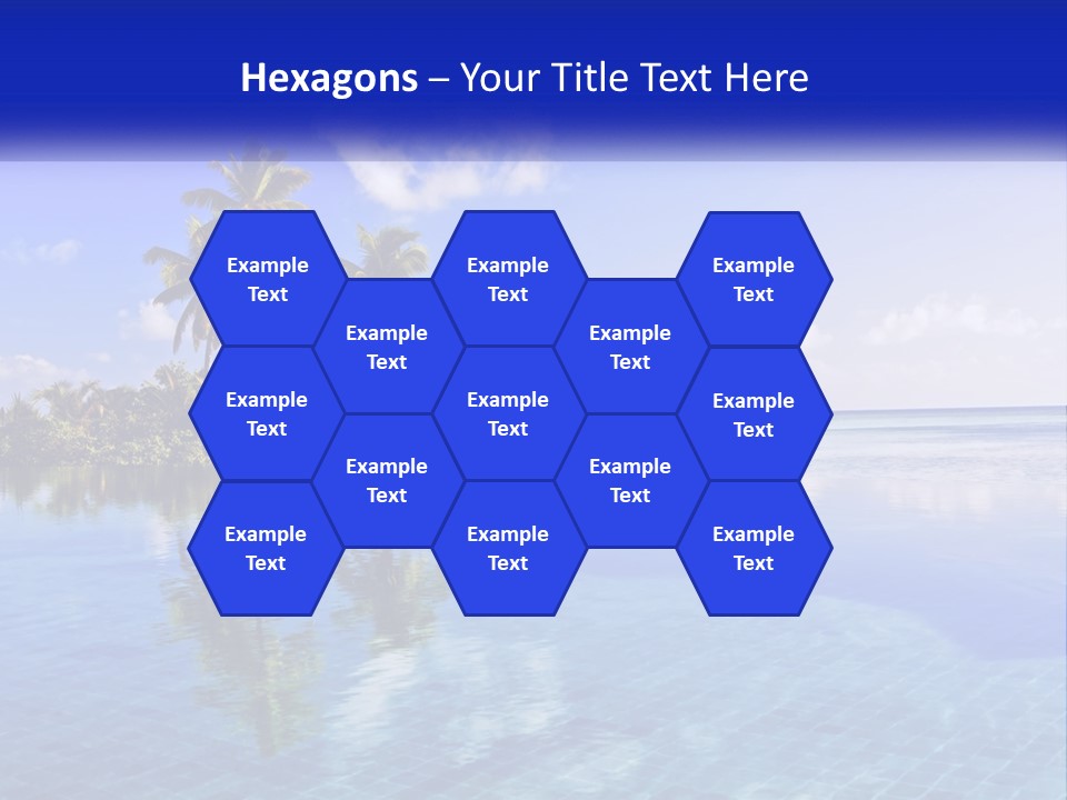 An Island In The Middle Of The Ocean PowerPoint Template