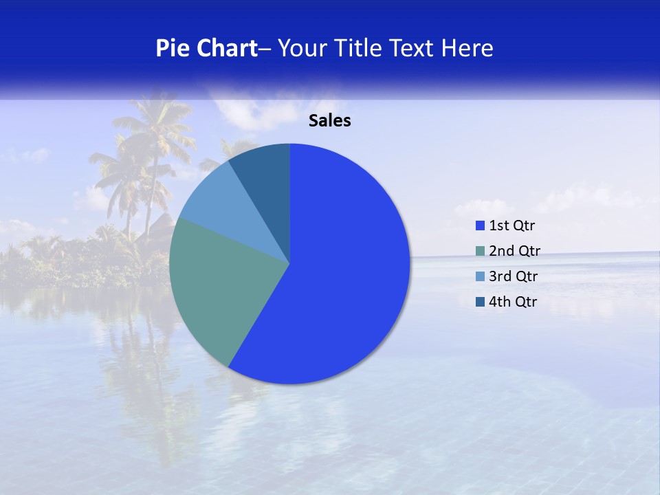 An Island In The Middle Of The Ocean PowerPoint Template
