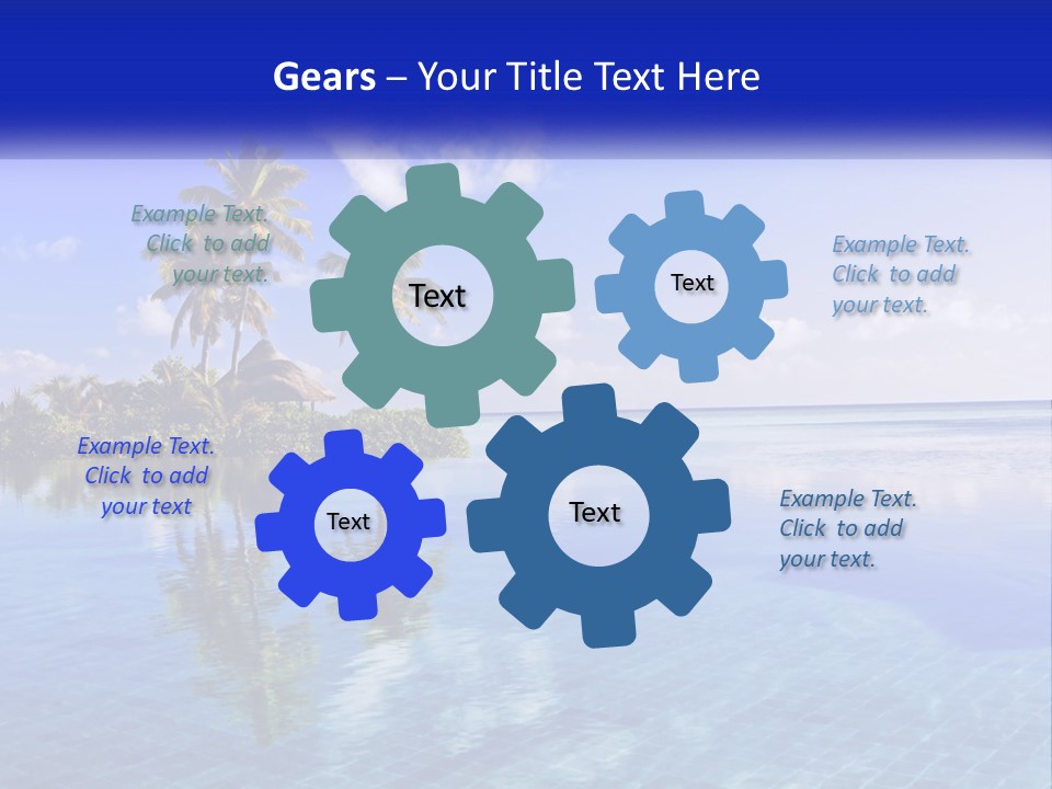 An Island In The Middle Of The Ocean PowerPoint Template